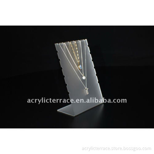 Frosted Necklace Chain Displays